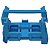 221-549/002-006 SUPORTE PARA FIXAÇÃO EM TRILHO DIN LINHA 221 DE 10 VIAS 4MM² AZUL WAGO - Imagem 1