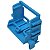 221-549/002-006 SUPORTE PARA FIXAÇÃO EM TRILHO DIN LINHA 221 DE 10 VIAS 4MM² AZUL WAGO - Imagem 3