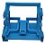 221-549/002-006 SUPORTE PARA FIXAÇÃO EM TRILHO DIN LINHA 221 DE 10 VIAS 4MM² AZUL WAGO - Imagem 2