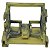 221-549/002-053 SUPORTE PARA FIXAÇÃO EM TRILHO DIN LINHA 221 DE 10 VIAS 4MM² CINZA ESCURO-AMARELO WAGO - Imagem 1