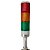 T45S-73ROG TORRE DE SINALIZAÇÃO LED 45MM 24VCA CC VM/LRVD CONTINUA IP54 COM HASTE I27970 METALTEX - Imagem 1