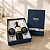 Kit Duplo com 2 Taças de Vinho de Vidro e Espaço para Garrafa 750 ml - Imagem 1