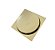 Ralo Inteligente Click Dourado 15x15cm - By Fineza - Imagem 1