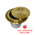 Lixeira Dourada em Aço Inox para Embutir 3L OUTLET - Imagem 2