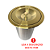 Lixeira Dourada em Aço Inox para Embutir 3L OUTLET - Imagem 3