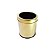 Lixeira Dourada em Aço Inox com Aro 7,8L - By Fineza - Imagem 1