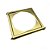 Ralo Dourado Quadrado em Aço Inox Fineza - Imagem 4
