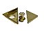 Ralo Oculto Invisível Triangular Inox Dourado Fineza - Imagem 3