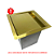 Lixeira Dourada Quadrada em Aço Inox para Embutir 4L OUTLET By Fineza - Imagem 3