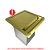 Lixeira Dourada Quadrada em Aço Inox para Embutir 4L OUTLET By Fineza - Imagem 4