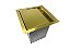 Lixeira Dourada Quadrada em Aço Inox para Embutir By Fineza - Imagem 3
