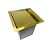 Conjunto para Embutir Dourado Lixeira de 4L e Porta Esponja Fineza - Imagem 8
