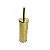 Kit Lavabo Inox Dourado Lixeira e Escova Sanitaria Fineza OUTLET - Imagem 4