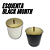 ESQUENTA BLACK: Kit Lara/Mathilde Lixeiras Brancas/Pretas e Douradas em Plástico e Aço Inox com Tampa Pino 5,4L - Imagem 1