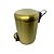 Kit 2 Lixeiras Dourada em Aco Inox Fosca para banheiro Com Pedal - Imagem 4