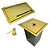 Conjunto para Embutir Dourado Lixeira Porta Esponja Dispenser Sabonete 3 pçs Fineza - Imagem 1