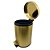 Lixeira Dourada Aço Inox para Banheiro Com Pedal Novo Design Fineza - Imagem 6