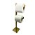 Porta Papel Higiênico de Aço Inox Dourado para o chão Duplo By Fineza - Imagem 2