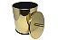Lixeira Dourada em Aço Inox para Banheiro Fineza - Imagem 4
