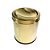 Kit Lixeira Dourada Aço Inox Basculante e Escova Sanitária France Fineza - Imagem 3