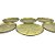 Conjunto com 6 Porta Copos Dourado - By Fineza - Imagem 3