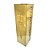Porta Guarda Chuvas Quadrado Dourado em Aco Inox Fineza - Imagem 1