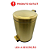 Lixeira Redonda Dourada Greta em Aço Inox com Pedal OUTLET - Imagem 2