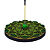 Porta-Inceso Mandala Verde&Dourado - Imagem 3