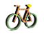 Bike Laranja Bolinha - 20 cm - Imagem 2