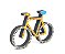 Bike Amarela Florzinha - 20 cm - Imagem 2