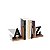 Suporte para Livros A a Z Preto - Imagem 1