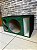 CAIXA TRIO DE 12" VAZIA VERDE E PRETA - FRONTAL NA PINTURA PARA BOCAL DE CORNETA DE PLÁSTICO COMUN - Imagem 2