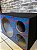 CAIXA TRIO DE 12" VAZIA AZUL E PRETA - FRONTAL NA PINTURA PARA BOCAL DE CORNETA DE PLÁSTICO COMUN - Imagem 4