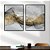 Dois Quadros - Abstrato Cinza e Dourado - Imagem 2