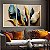 Trio de Quadros Decorativos Helicônia Gold - Imagem 2