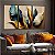 Trio de Quadros Decorativos Helicônia Gold - Imagem 3