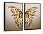Dois Quadros - Borboleta Dourada - Imagem 2