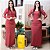 Vestido crepe longo gola redonda - Imagem 4