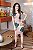 Vestido neo prene gola redonda - Imagem 1