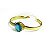 Pulseira Uma Pedra Briolet - Vidro Verde - Imagem 1