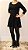 Vestido curto manga longa preto - Imagem 1
