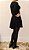 Vestido curto manga longa preto - Imagem 2