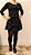 Vestido curto manga longa preto divino - Imagem 2