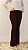 Calça feminina modelagem flare em tecido jacquard marsala com estampa muito linda - Imagem 5