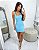 Vestido Feminino em Jacquard Texturizado Premium Charlotte -Azul - Imagem 1