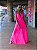 Vestido longo de alcinhas - rosa neon - Imagem 2