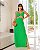 Vestido longo frente única cordões - Verde - Imagem 4