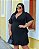 Vestido plus envelope com manguinha - Preto - Imagem 4