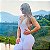 Macacão fitness levanta bumbum branco jacquard diamont fosco- tamanho único - Imagem 2