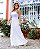 Vestido longo em viscolycra Diana - Branco - Imagem 2